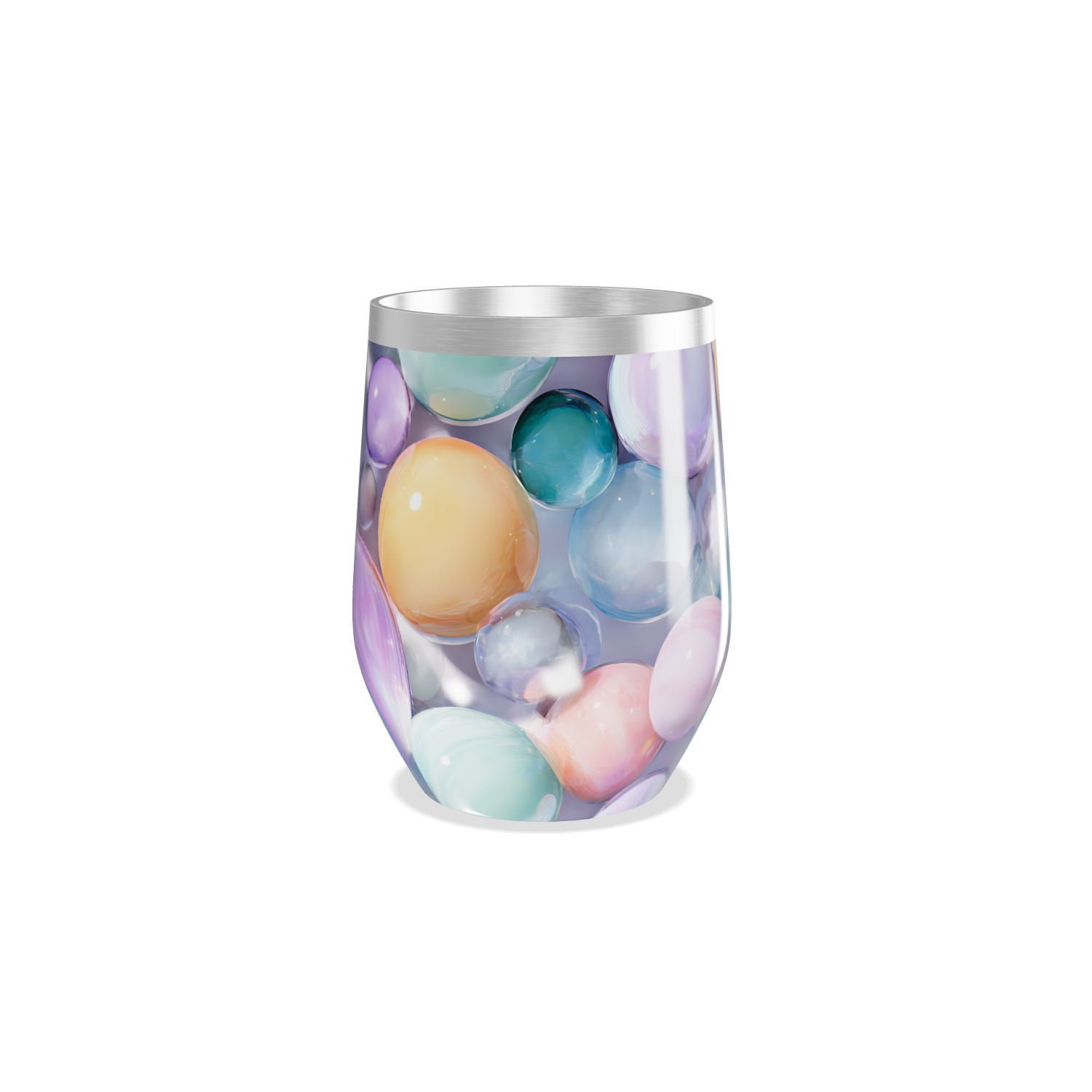 Copo Térmico Slim - Estampa Bolhas Coloridas