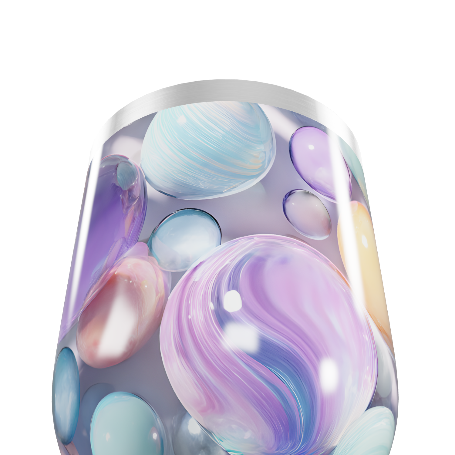 Copo Térmico Slim - Estampa Bolhas Coloridas