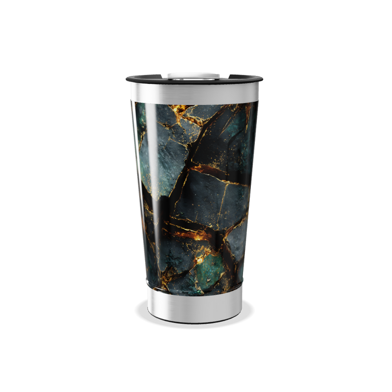 Copo Térmico - Mármore Verde Inox