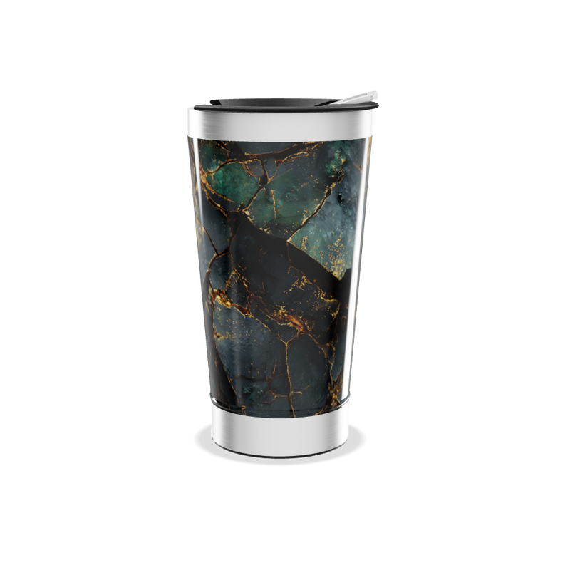 Copo Térmico - Mármore Verde Inox