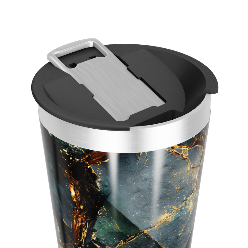 Copo Térmico - Mármore Verde Inox