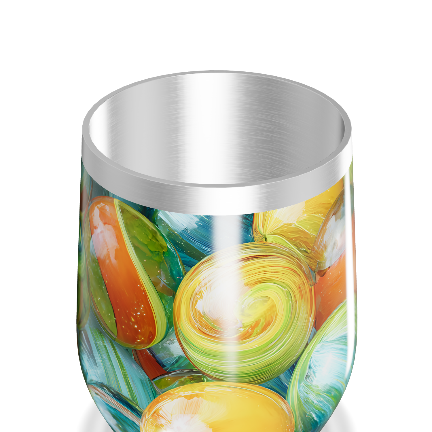 Copo Térmico Slim - Estampa Colorida Aço Inox