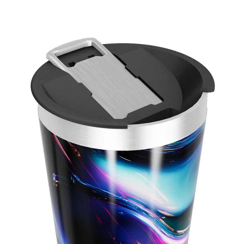 Copo Térmico - Preto com Design Colorido