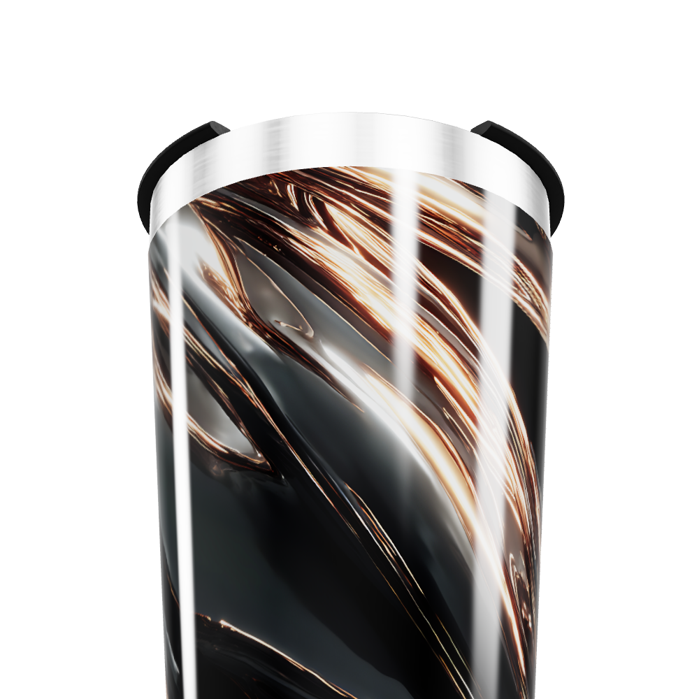 Copo Térmico - Preto com efeito mármore