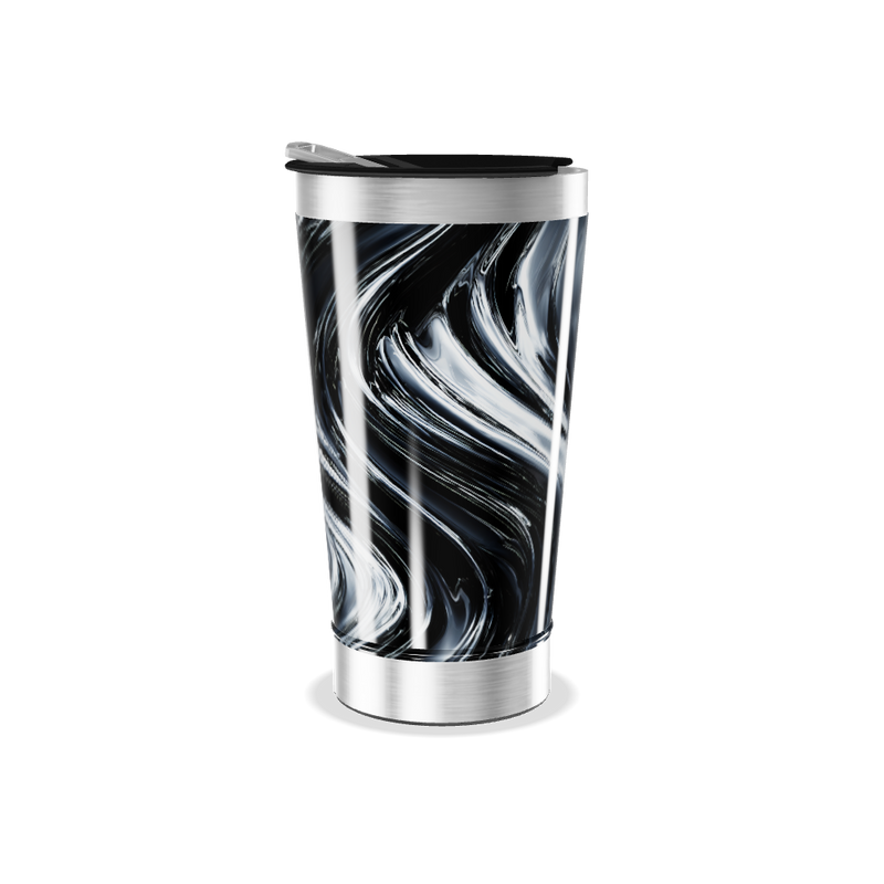 Copo Térmico - Preto Marmorizado Aço Inox