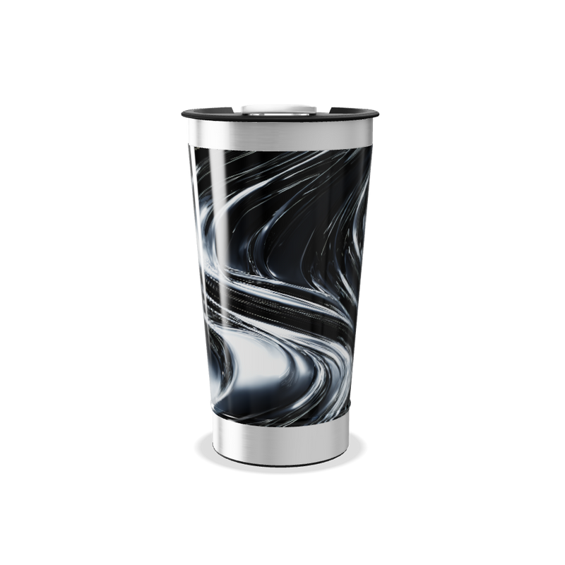 Copo Térmico - Preto Marmorizado Aço Inox