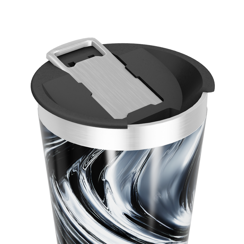 Copo Térmico - Preto Marmorizado Aço Inox