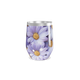 Copo Térmico Slim - Flores Roxas Aço Inox