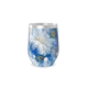 Copo Térmico Slim - Floral Azul Inox