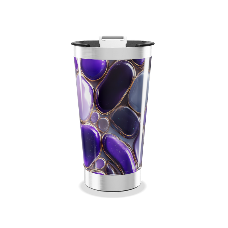 Copo Térmico - Roxo com Bolhas