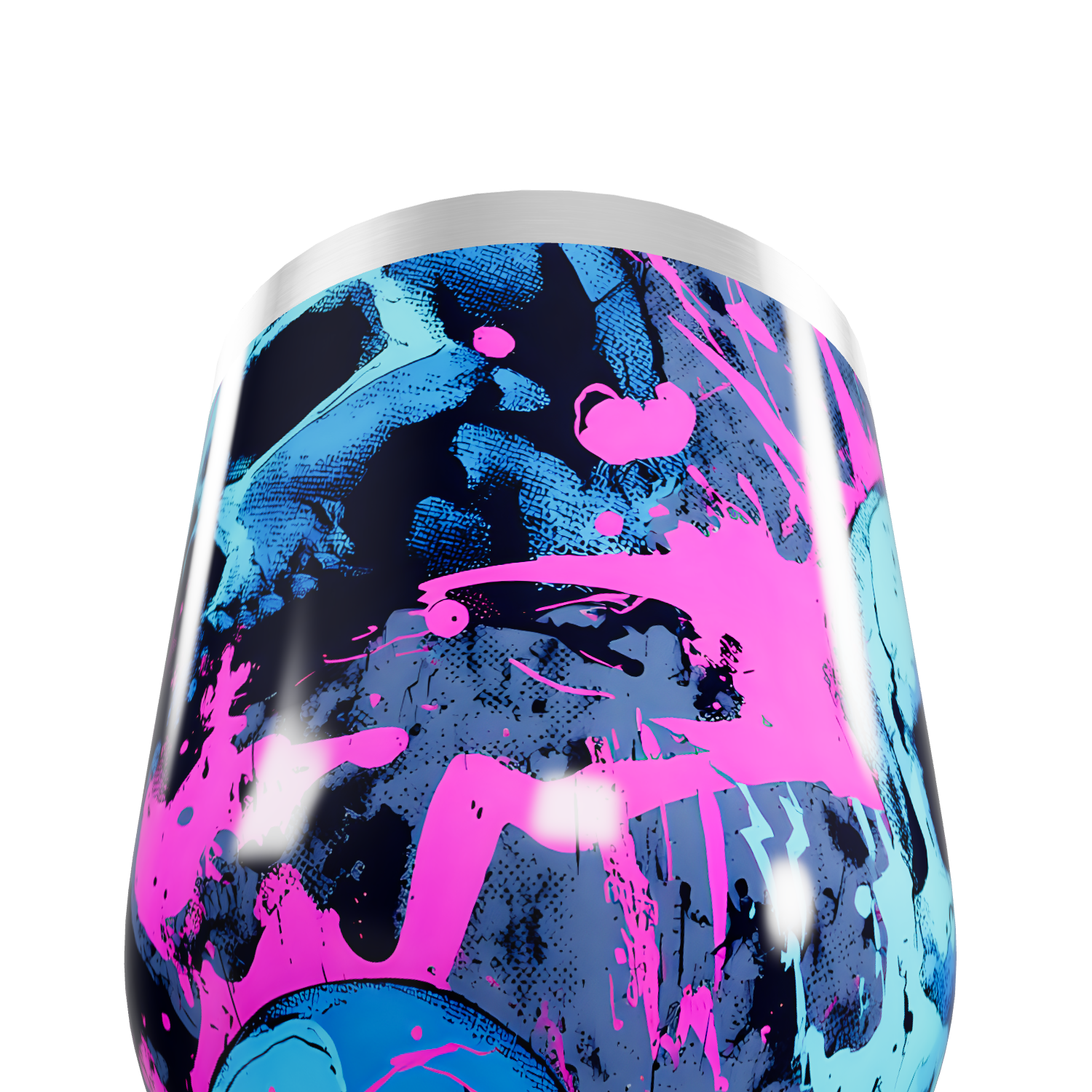 Copo Térmico Slim - Estampa Splash Colorido