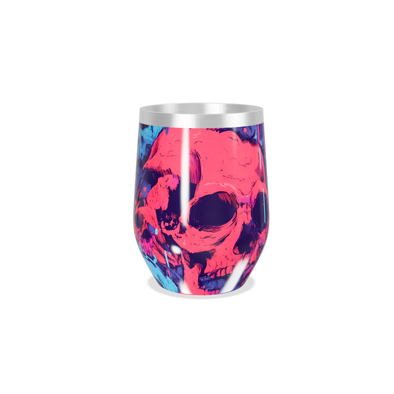 Copo Térmico Slim - Estampa Caveiras Coloridas