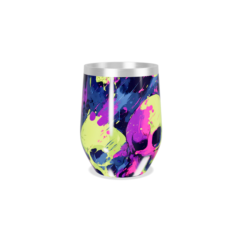 Copo Térmico Slim - Caveiras Coloridas