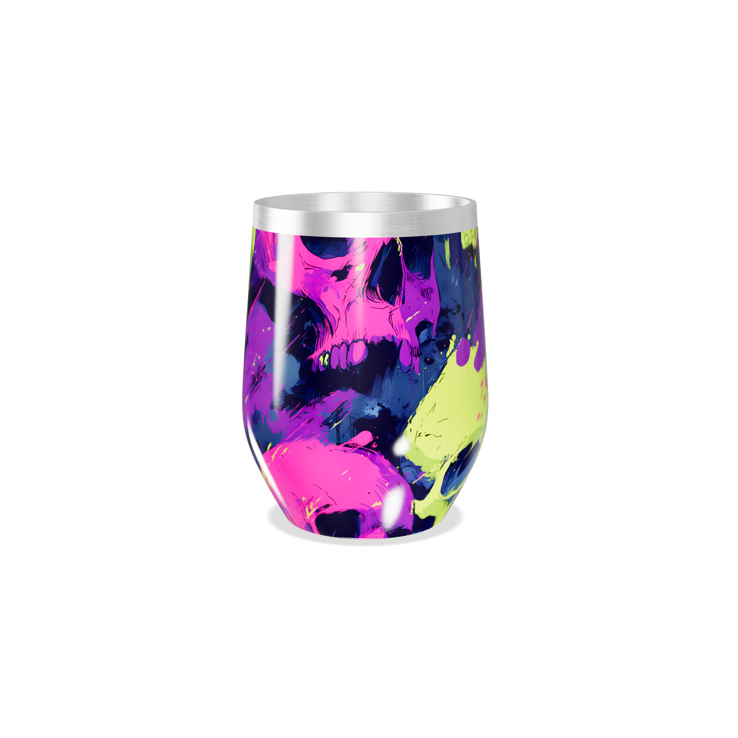 Copo Térmico Slim - Caveiras Coloridas