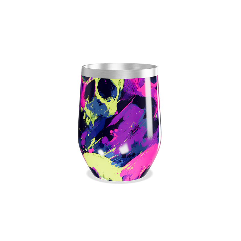 Copo Térmico Slim - Caveiras Coloridas