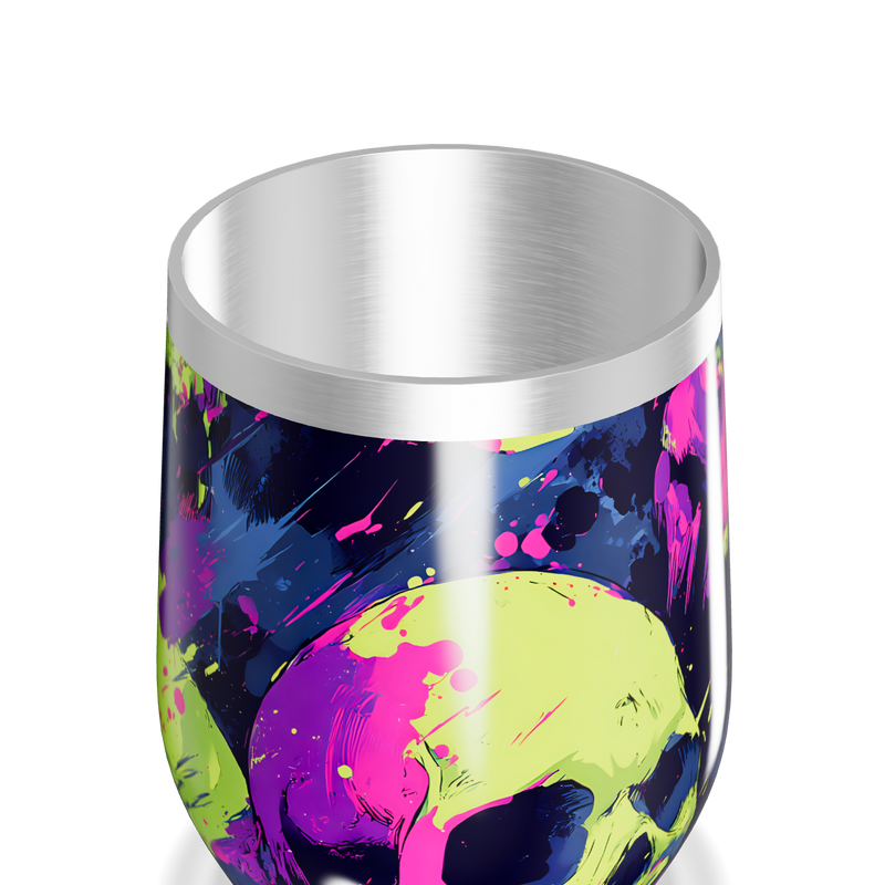 Copo Térmico Slim - Caveiras Coloridas