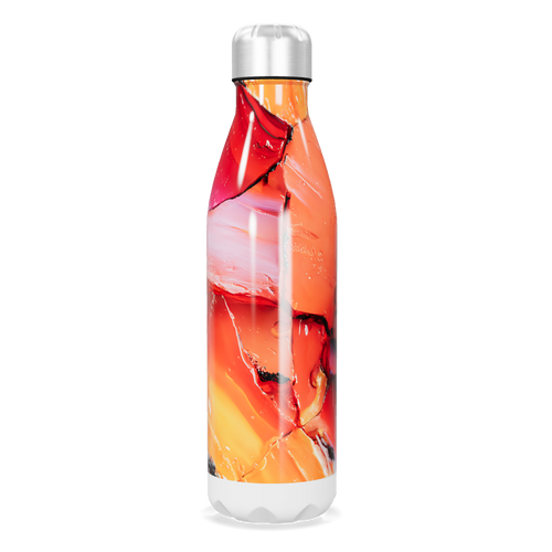 Garrafa Inox - Estampa Abstrata Colorida