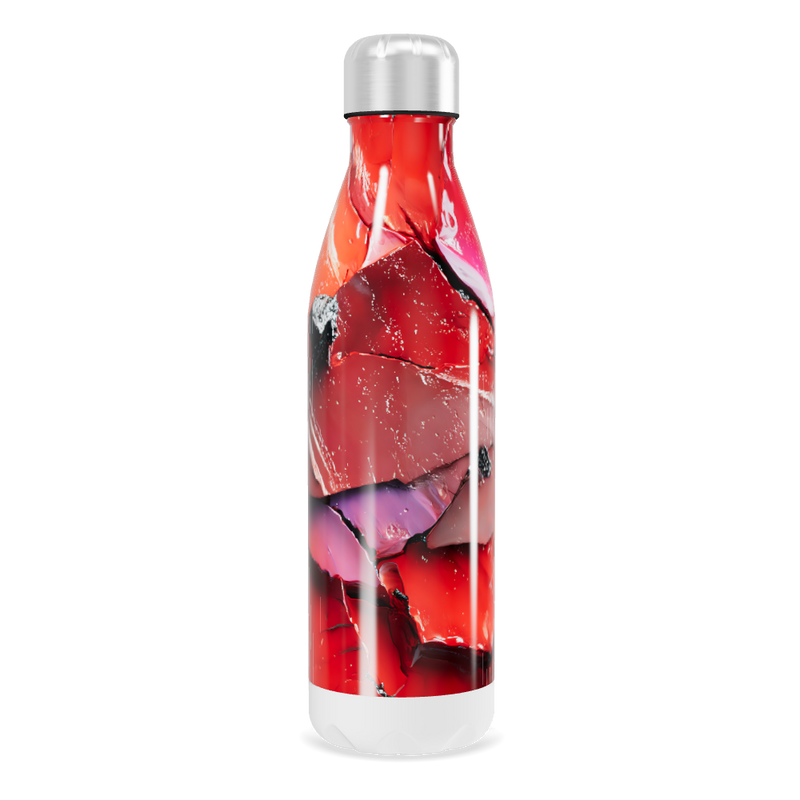 Garrafa Inox - Estampa Abstrata Colorida