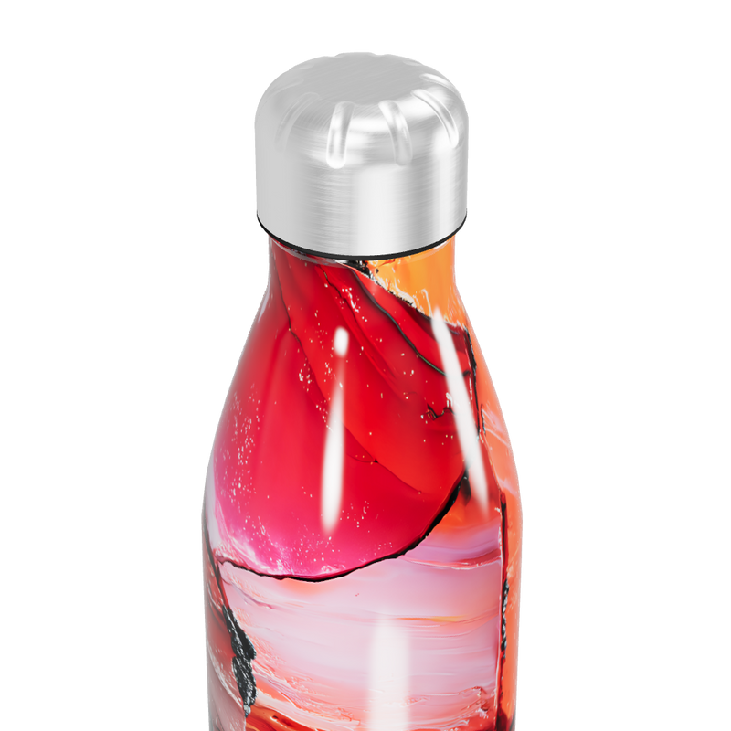 Garrafa Inox - Estampa Abstrata Colorida