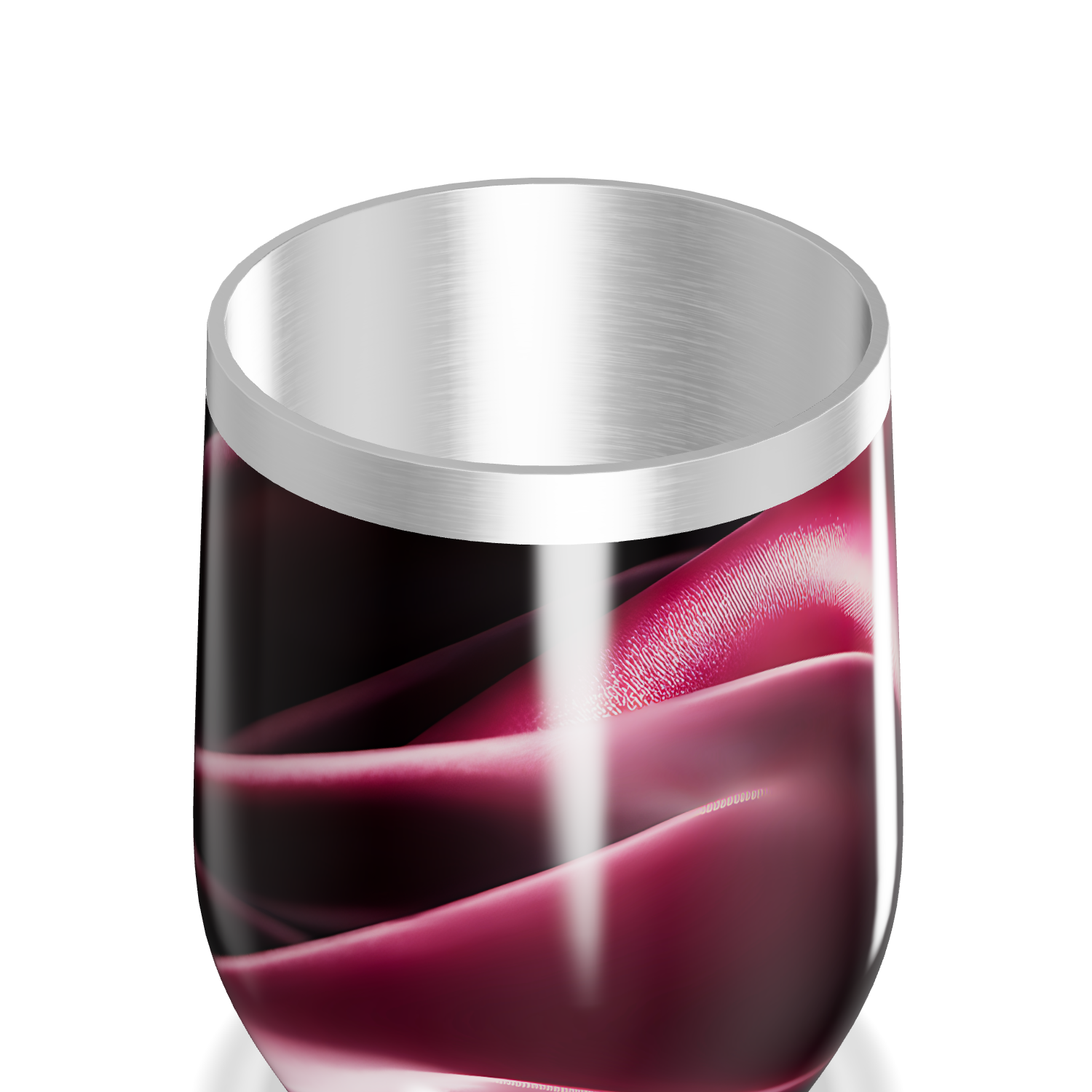 Copo Térmico Slim - Estampa Rosa Metálico