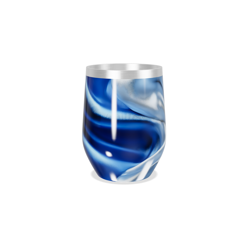 Copo Térmico Slim - Azul Marmorizado Inox
