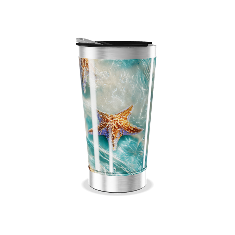 Copo Térmico - Azul Oceano Estampado