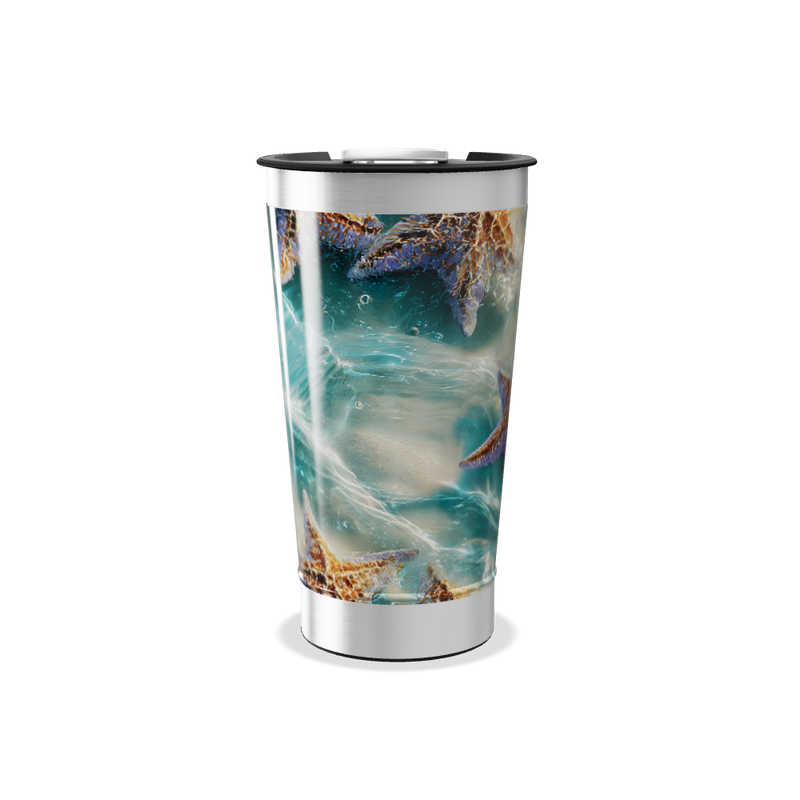 Copo Térmico - Azul Oceano Estampado