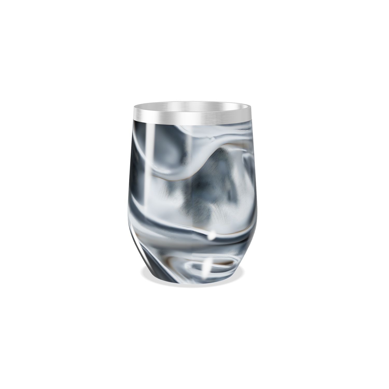 Copo Térmico Slim - Mármore Preto Inox