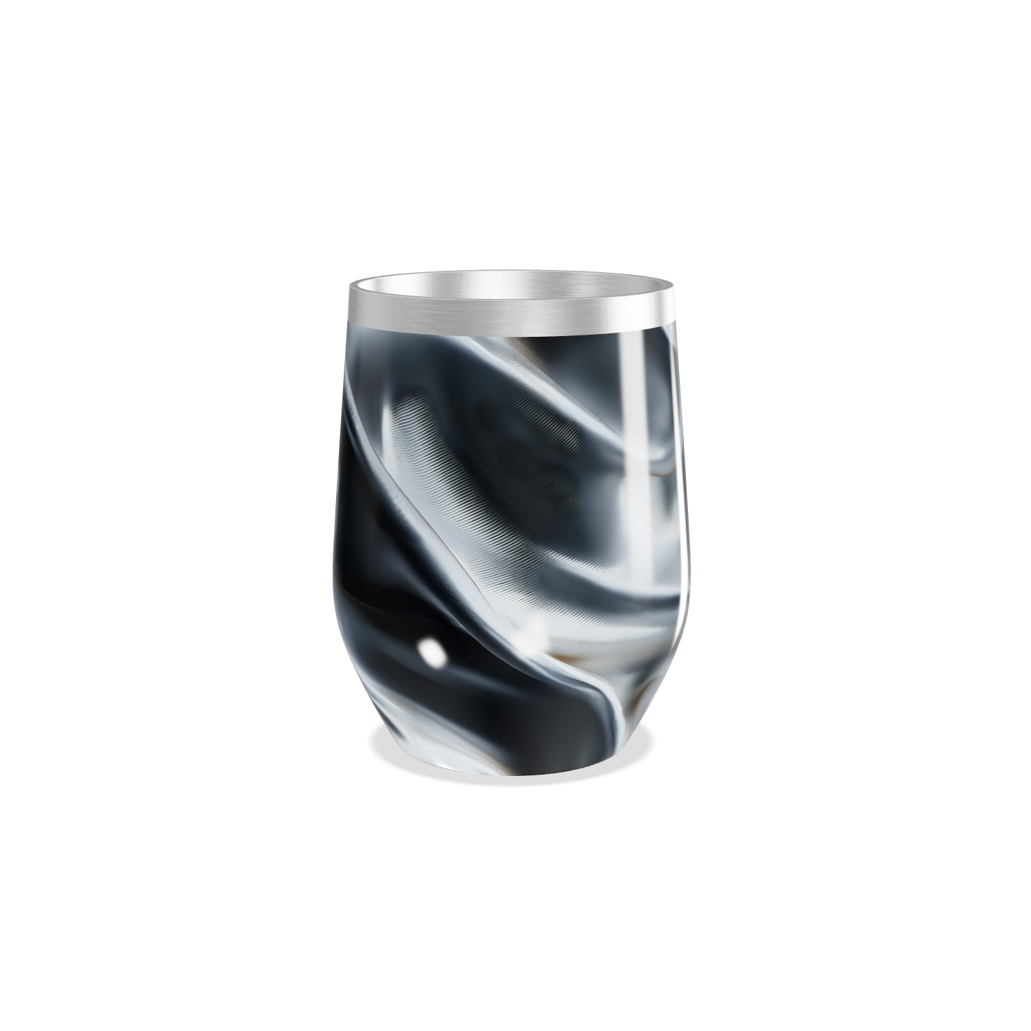 Copo Térmico Slim - Mármore Preto Inox