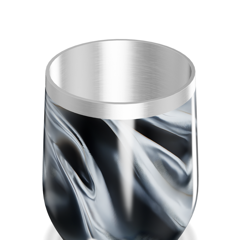 Copo Térmico Slim - Mármore Preto Inox