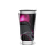 Copo Térmico - Preto e Rosa Abstrato