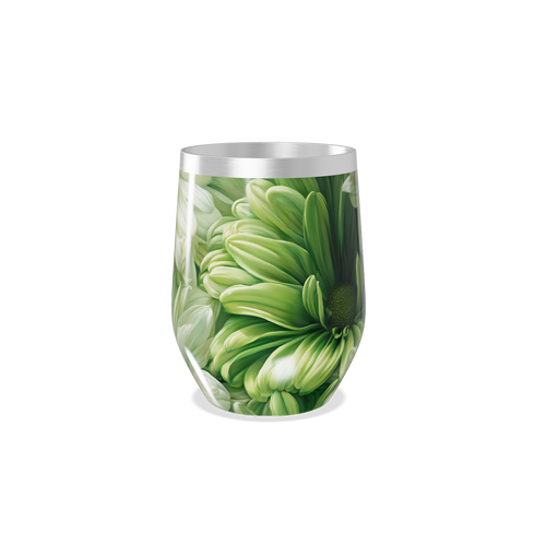 Copo Térmico Slim - Floral Verde Inox