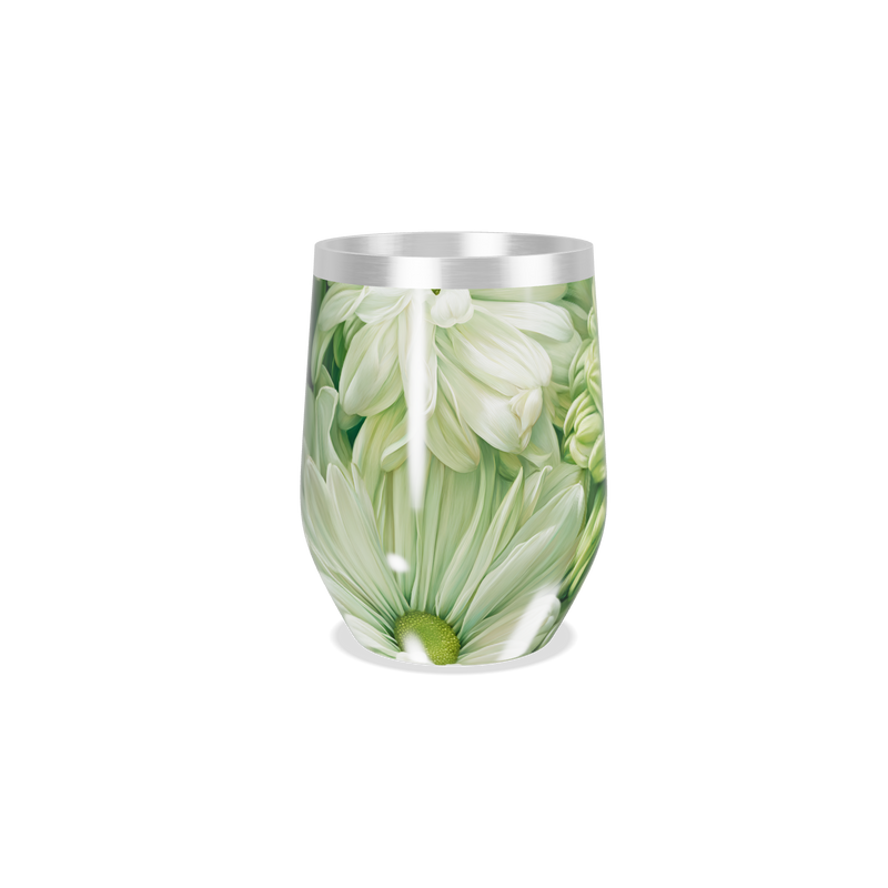 Copo Térmico Slim - Floral Verde Inox