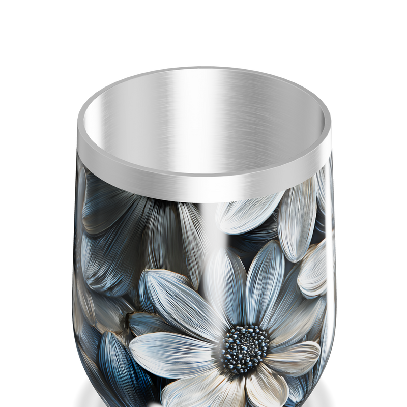 Copo Térmico Slim - Flores Aço Inox