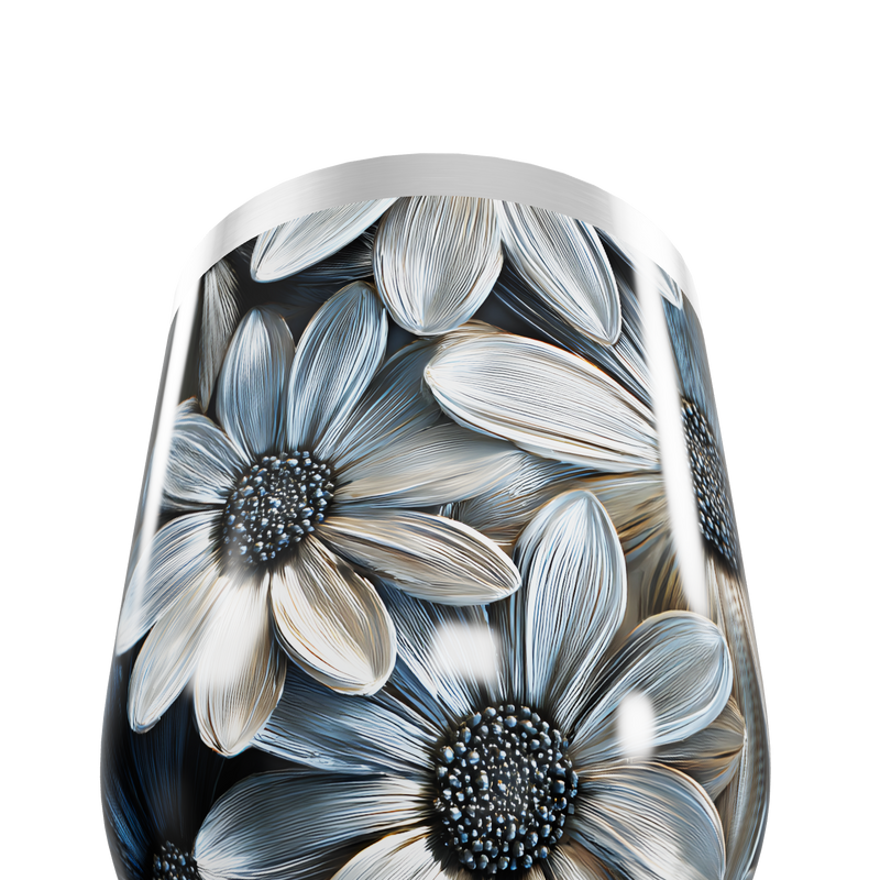 Copo Térmico Slim - Flores Aço Inox