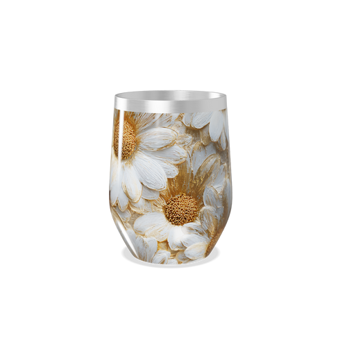 Copo Térmico Slim - Estampa Floral Margaridas
