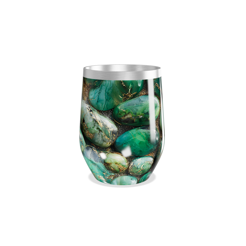 Copo Térmico Slim - Pedras Verdes