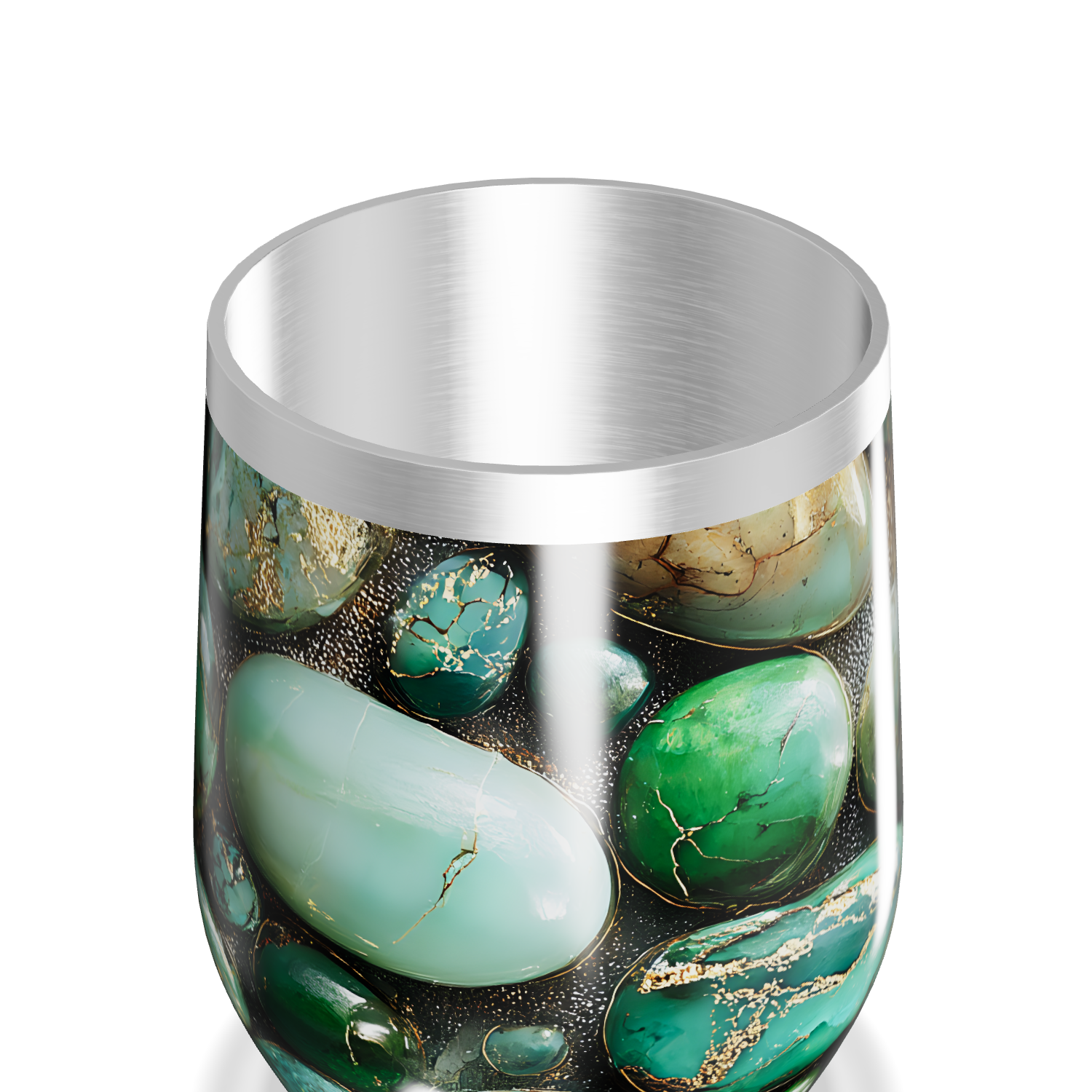 Copo Térmico Slim - Pedras Verdes