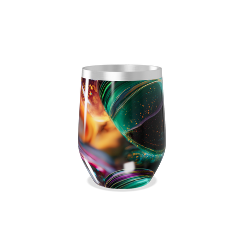 Copo Térmico Slim - Estampa Abstrata Colorida