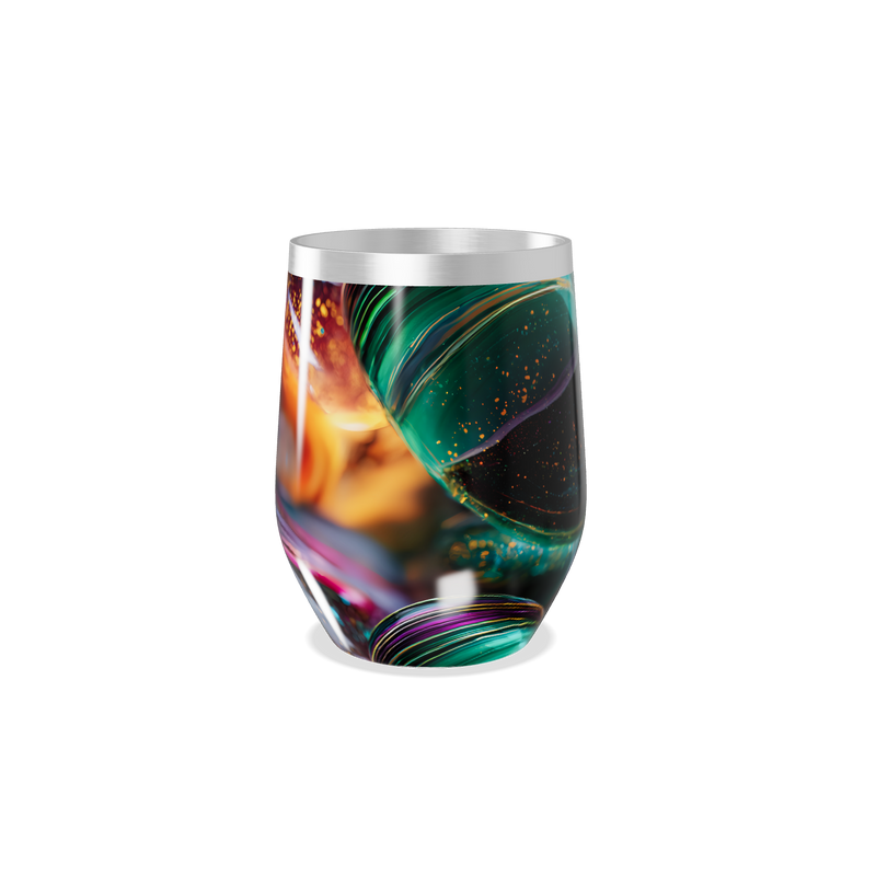 Copo Térmico Slim - Estampa Abstrata Colorida