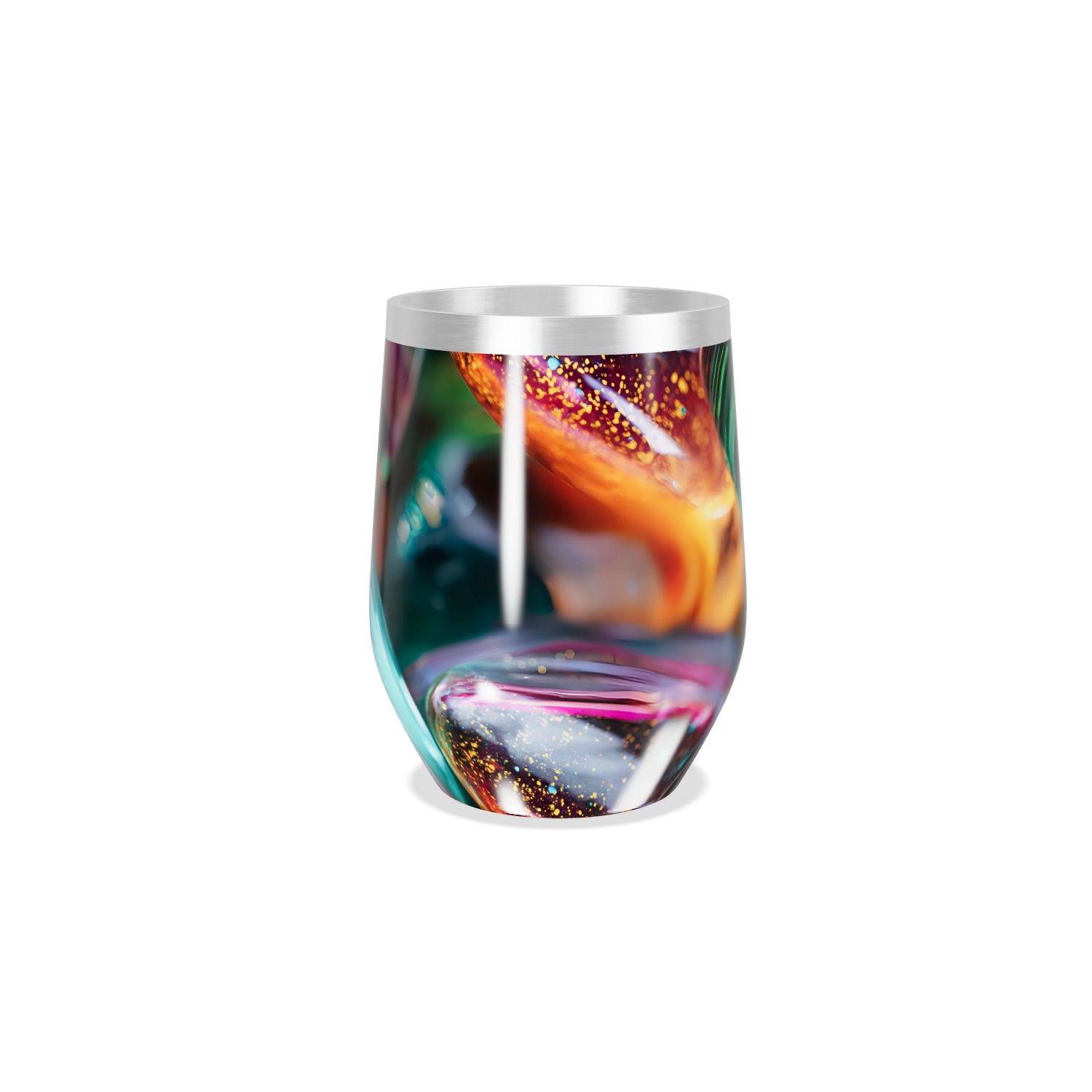 Copo Térmico Slim - Estampa Abstrata Colorida