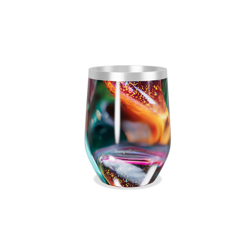 Copo Térmico Slim - Estampa Abstrata Colorida