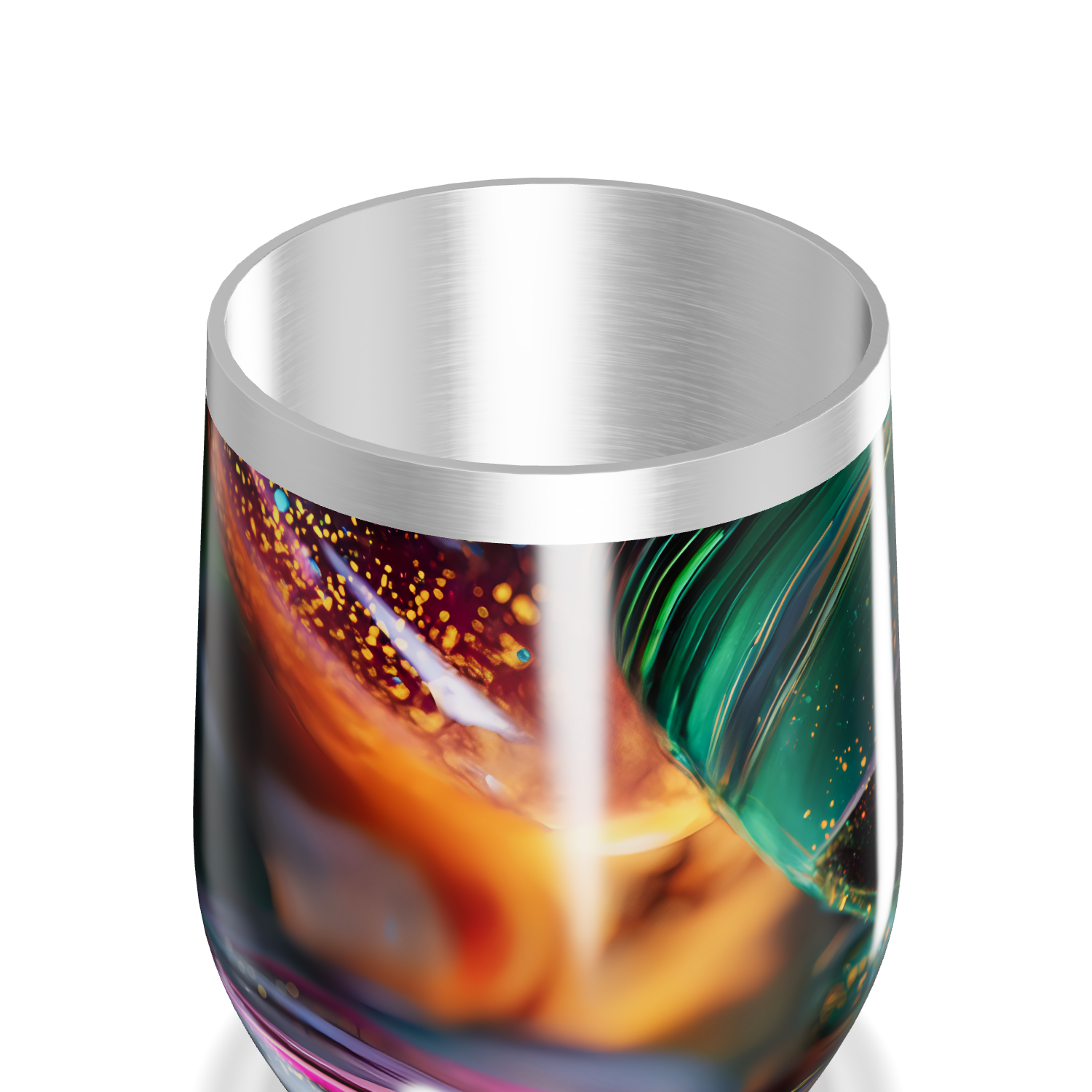 Copo Térmico Slim - Estampa Abstrata Colorida