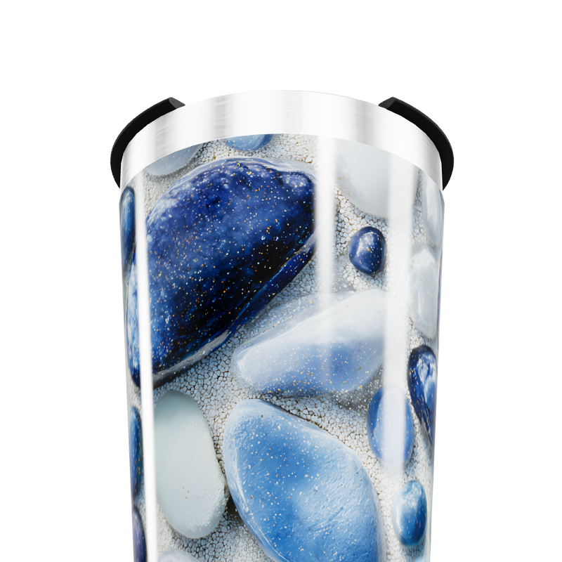 Copo Térmico - Estampa Pedras Azul