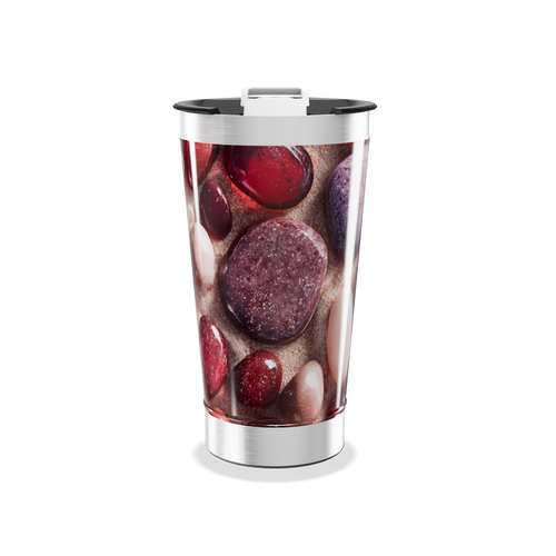 Copo Térmico - Estampa Pedras Coloridas