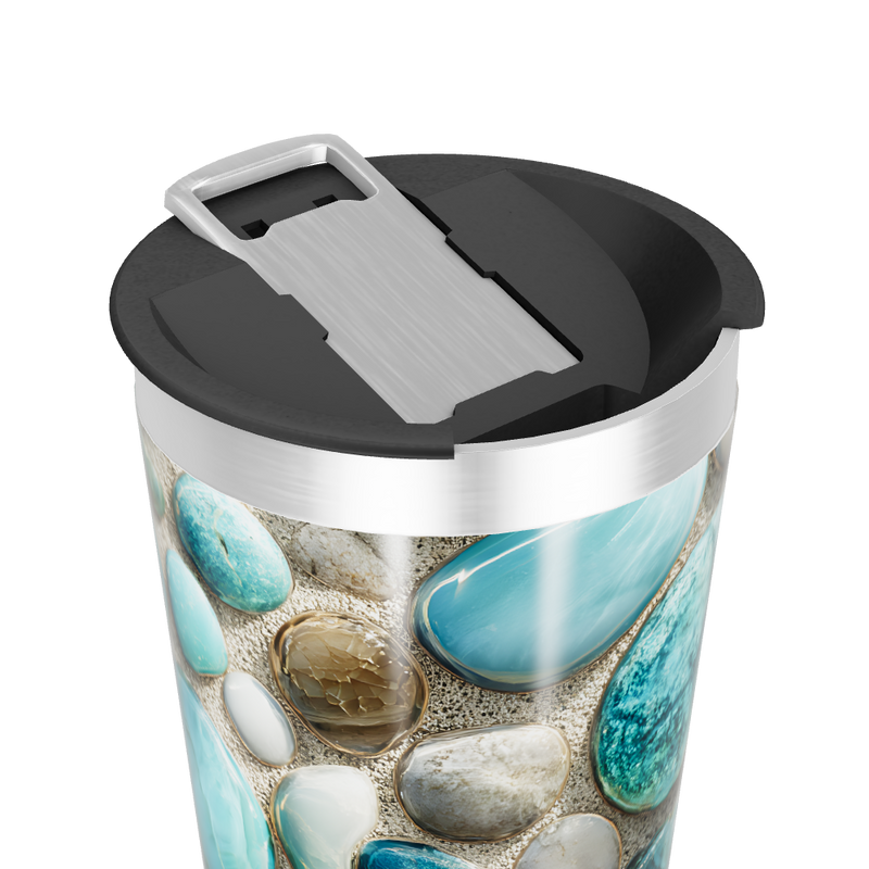 Copo Térmico - Pedras Azuis Aço Inox