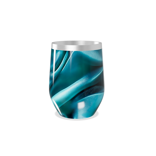 Copo Térmico Slim - Azul Metálico Abstrato