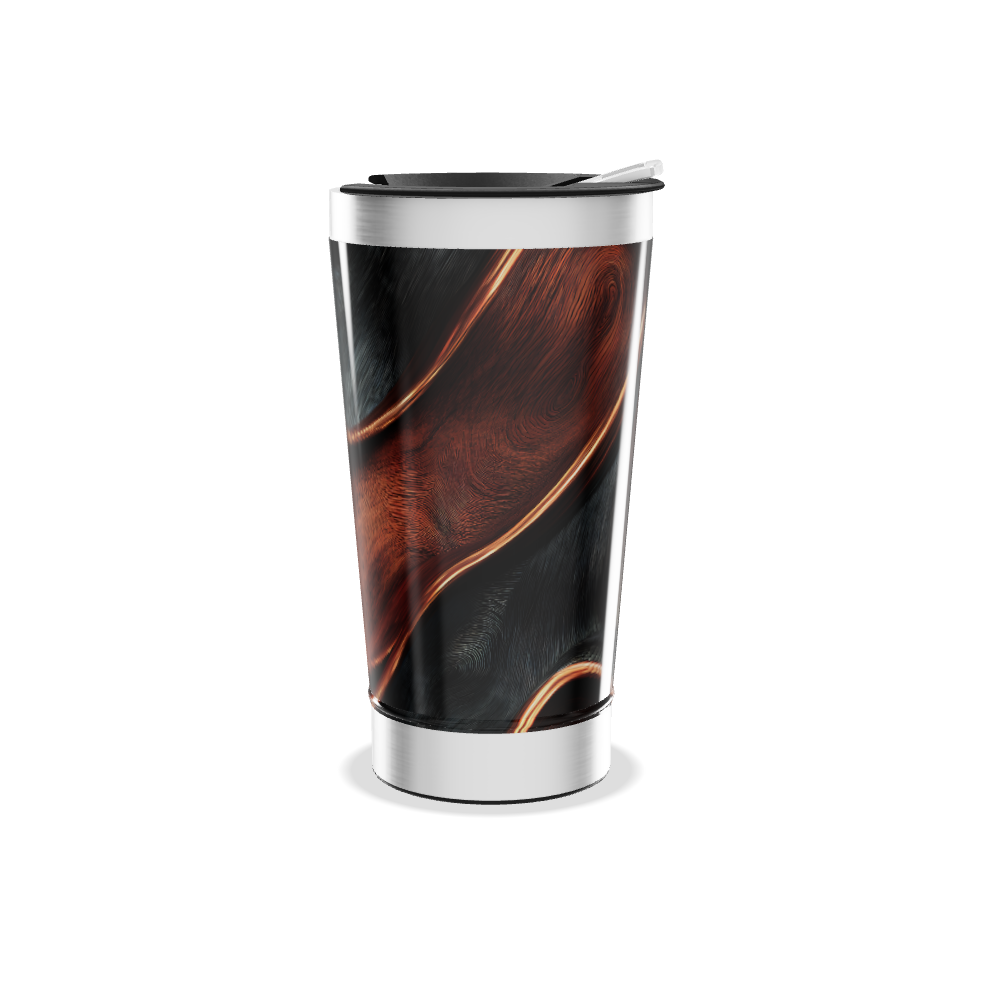 Copo Térmico - Design Abstrato Colorido