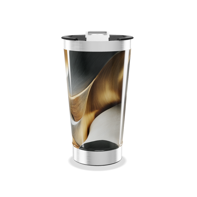 Copo Térmico - Aço Inox Estampa Abstrata