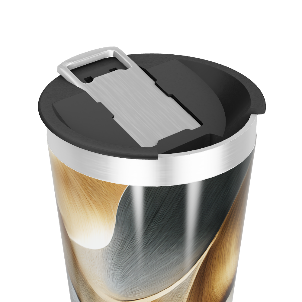 Copo Térmico - Aço Inox Estampa Abstrata